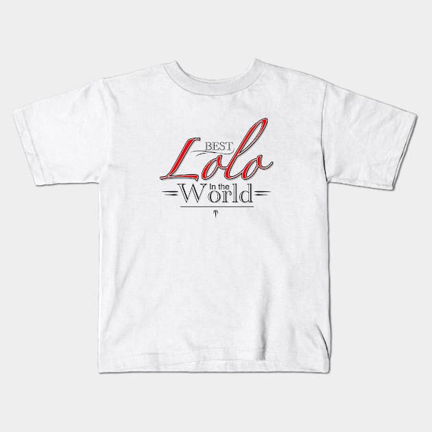 Best Lolo in the world Filipino design Kids T-Shirt by Estudio3e